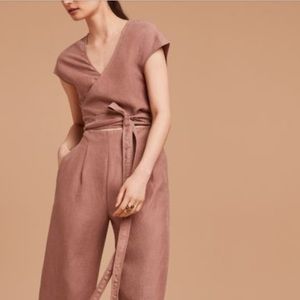 Wilfred Wrap Top Straight Leg Jumpsuit